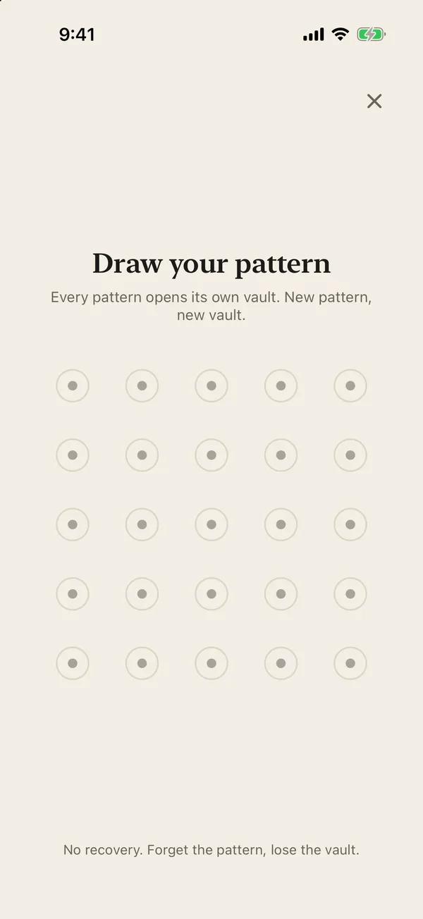 Behind the ruler, the pattern grid that only you know how to open